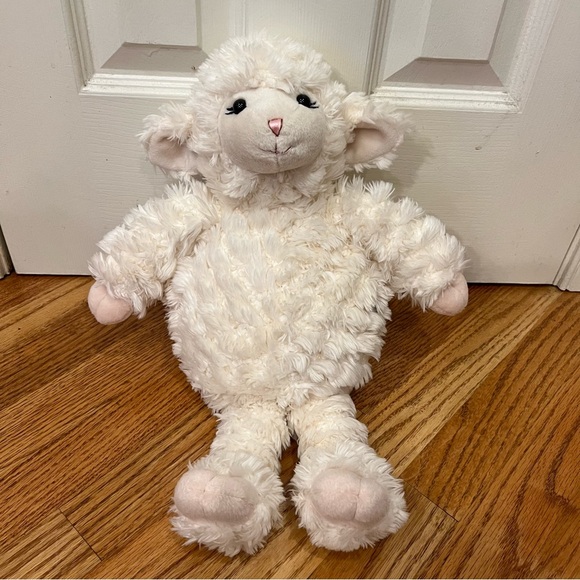 HTF Babystyle Lamb Lulu Lamb Sheep Plush Squishy Stuffed Animal 19” Pottery Barn - Picture 1 of 5